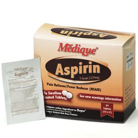 Aspirin 5 Grain, 24/Box