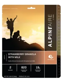 Strawberry Granola With Milk - Cook In The Pouch