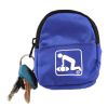 Cpr Blue Beltloop Keychain Backpack With Faceshield, Gloves, And Cleansing Wipes