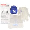 Cpr Blue Beltloop Keychain Backpack With Faceshield, Gloves, And Cleansing Wipes