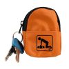 Cpr Orange Beltloop Keychain Backpack With Faceshield, Gloves, And Cleansing Wipes