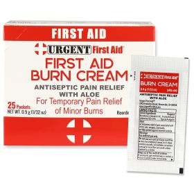 First Aid And Burn Cream .9Gram, 25 Packets Per Box